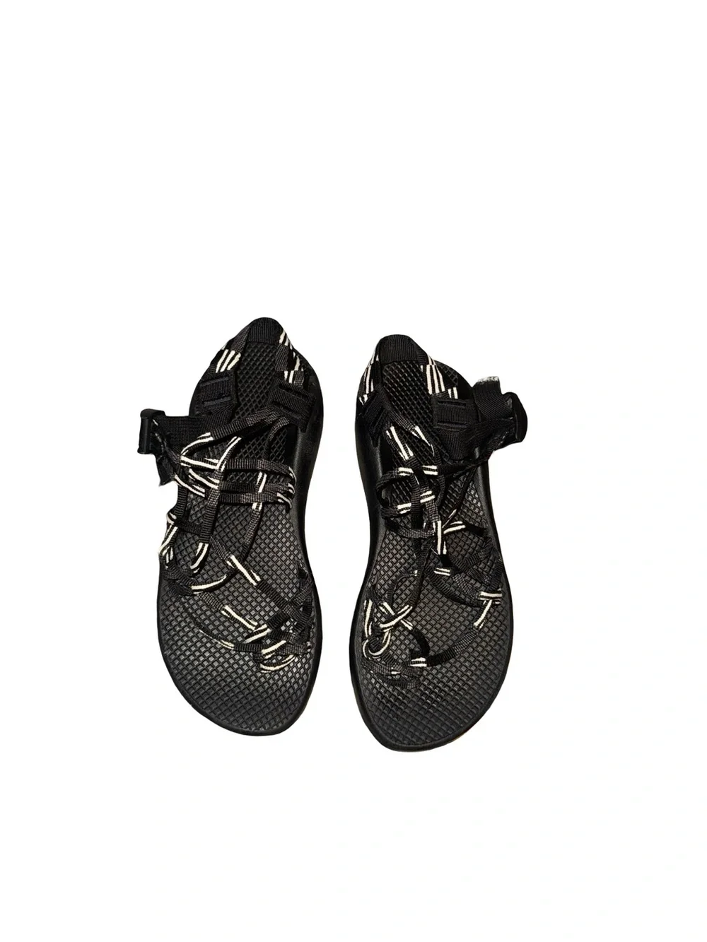 Sandals Chaco Sandals ZX3 Classic Scatter Black/White Arch‎ Support Women Sz 8